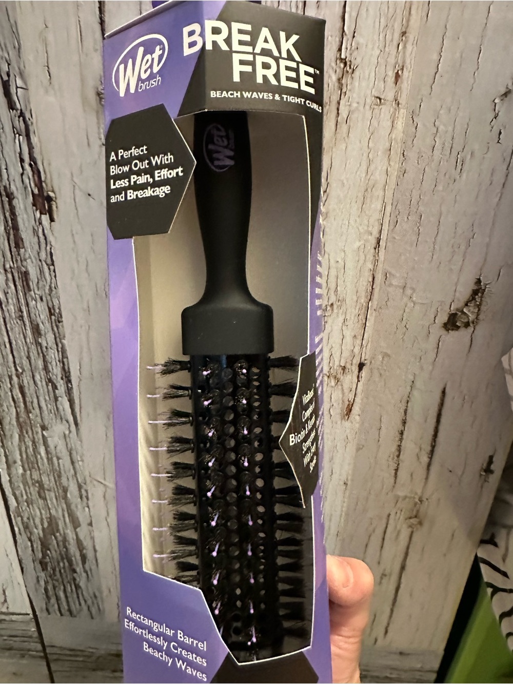 New wet brush Break Free Black Round Vent Brush - Black